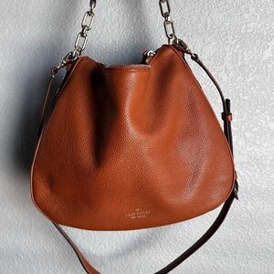 Beautiful Brown Leather Kate Spade Hobo Bag